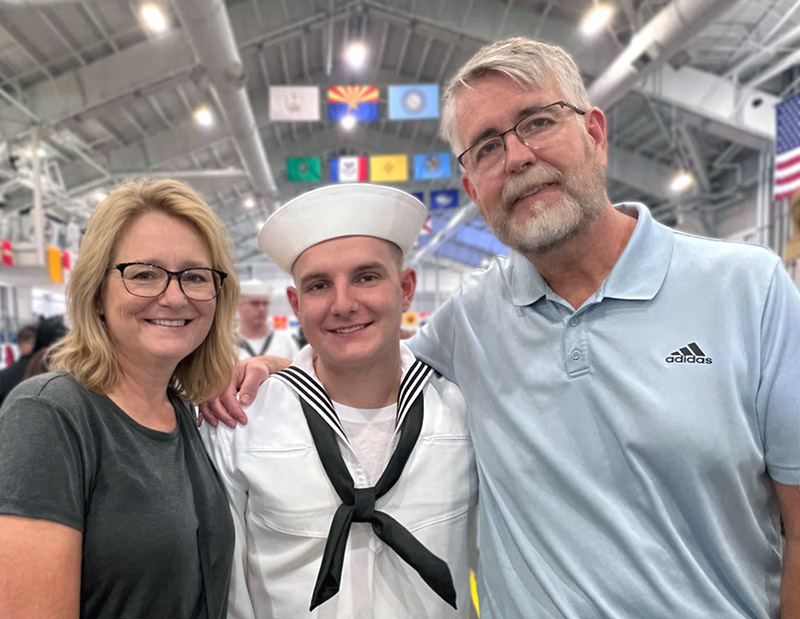 Colton Navy bootcamp graduation